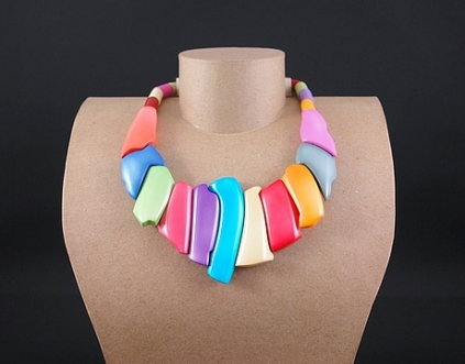 Collier Sculpture multicolore